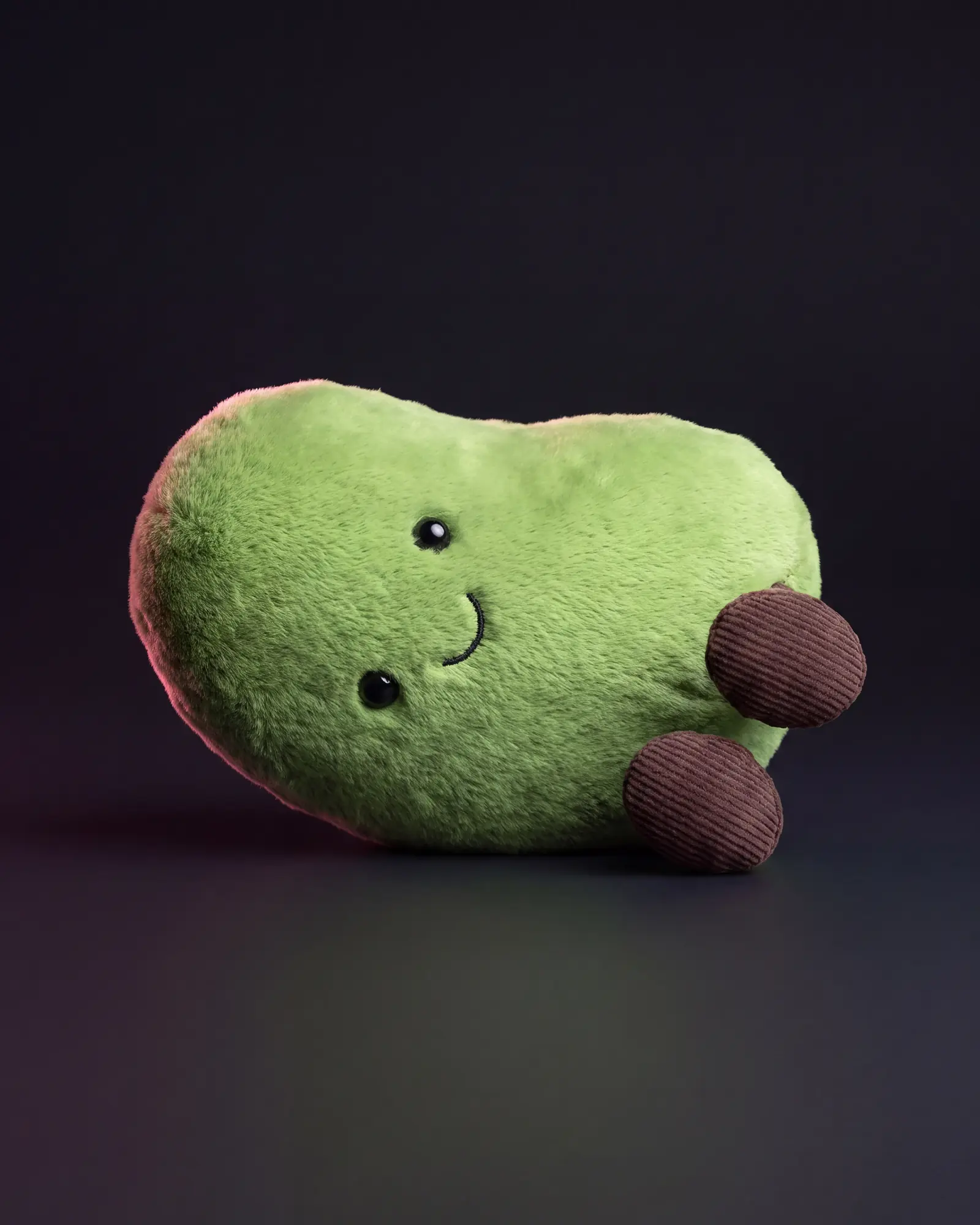 Amuseables Soyella Edamame Bean on a dark studio background.